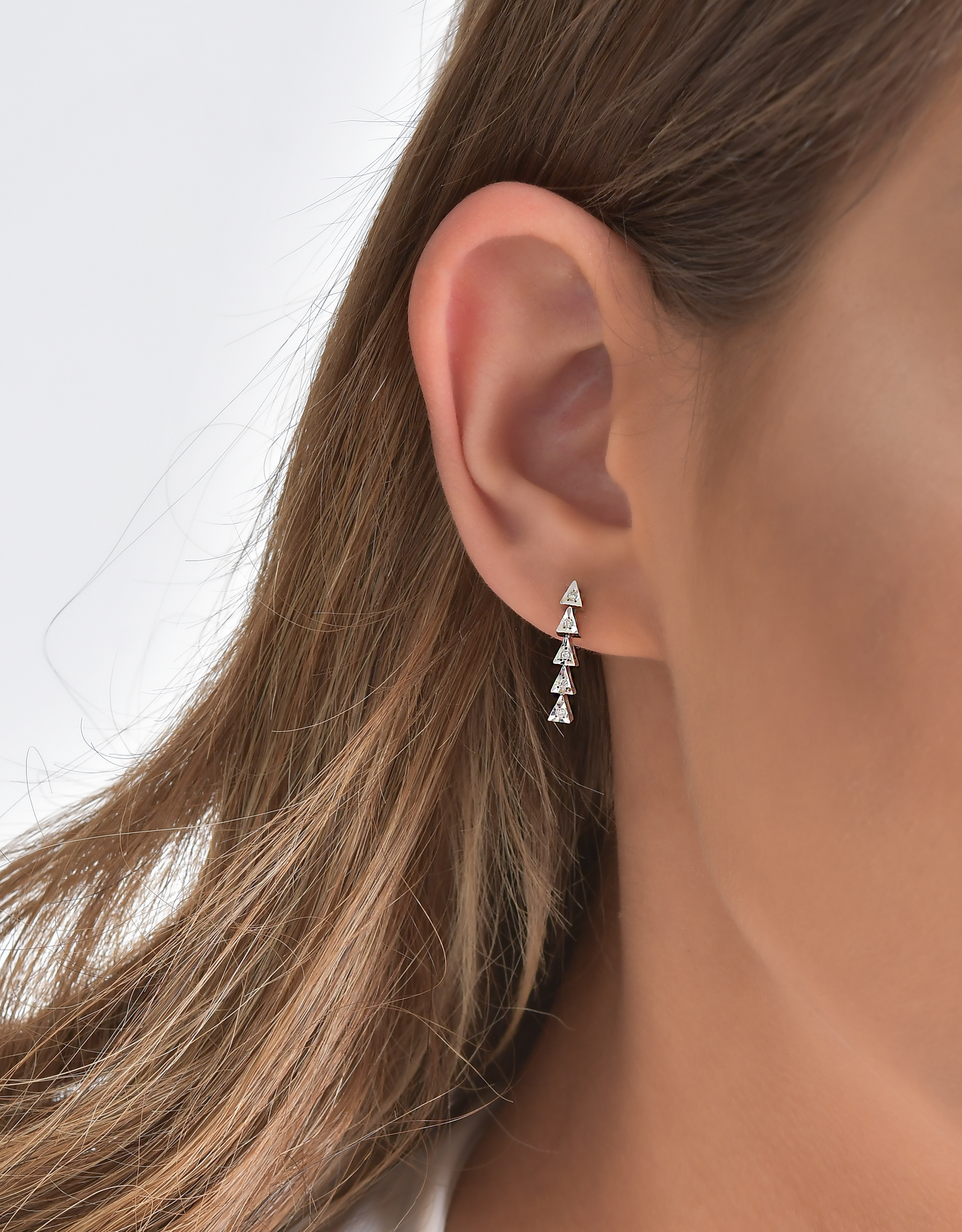 0.05 Ct Pırlanta Küpe