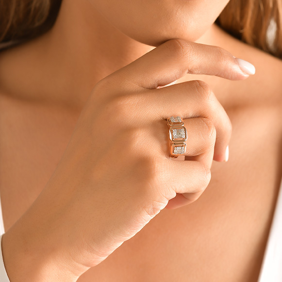 0.25 Ct Pırlanta Fantazi Yüzük