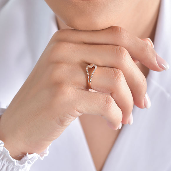 0.08 Ct Pırlanta Yüzük