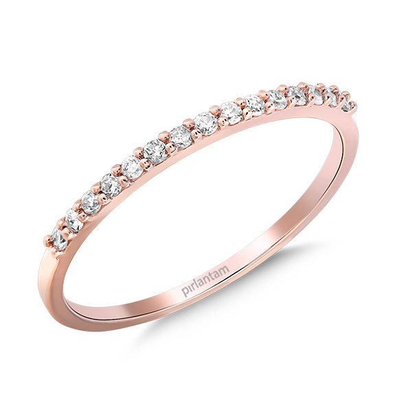 0.15 Ct Pırlanta Yarımtur Yüzük