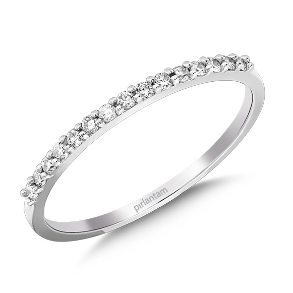 0.15 Ct Pırlanta Yarımtur Yüzük