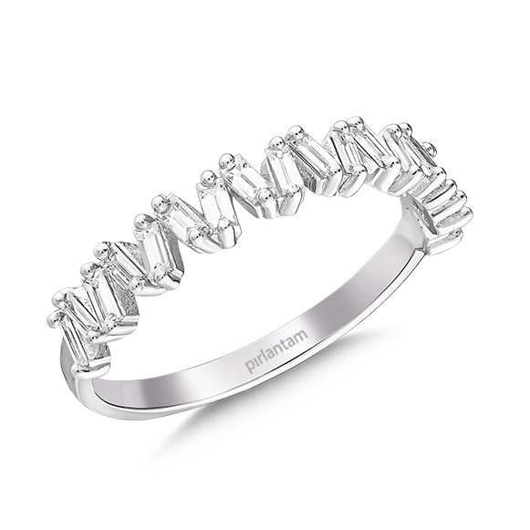0.35 Ct Pırlanta Baget Yüzük