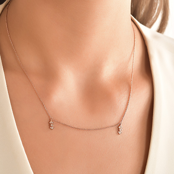 0.05 Ct Pırlanta Fantazi Kolye