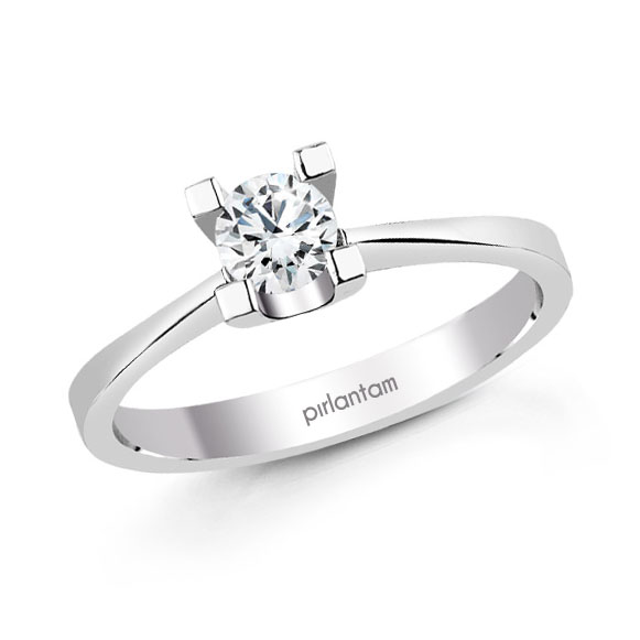 0.30 ct. E color HRD Sertifikalı Tektaş Yüzük
