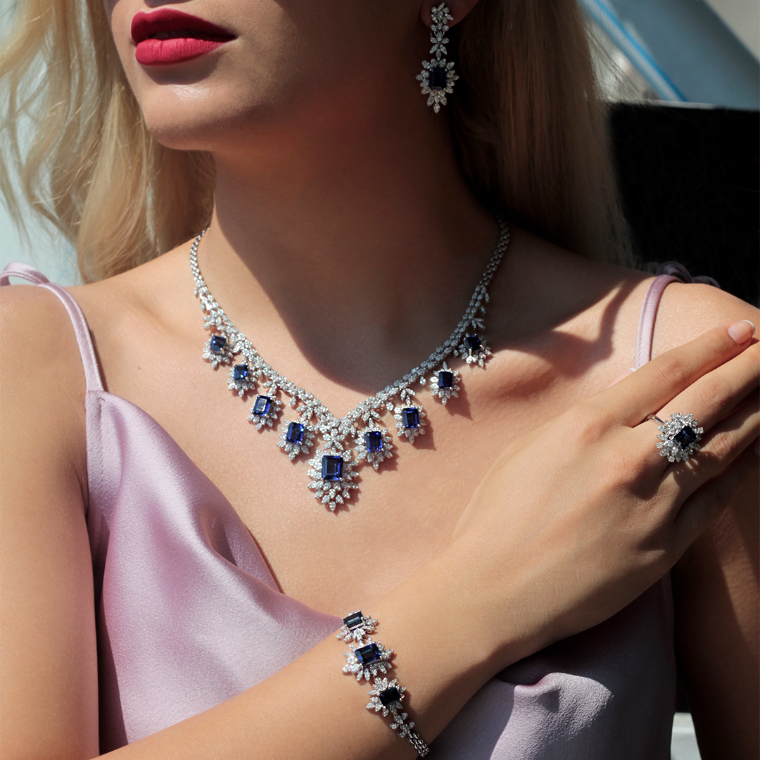 4.60 ct. Pırlanta Safir Yüzük