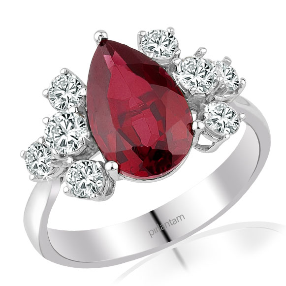 4.29 ct. Pırlanta Yakut Yüzük