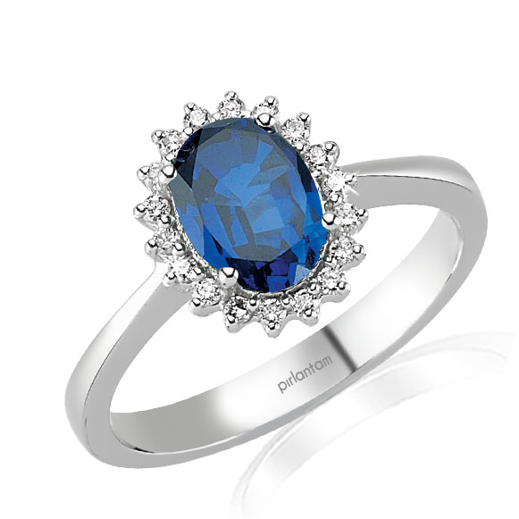 2.01 ct. Pırlanta Safir Yüzük