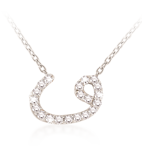 0.16 ct. Pırlanta Vav Kolye 