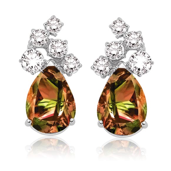 6.45 CT. Pırlanta Zultanite Küpe