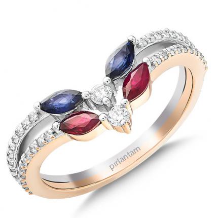 0.80 Ct Pırlanta Fantazi Yüzük