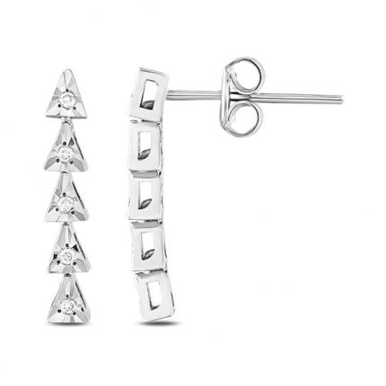 0.05 Ct Pırlanta Küpe