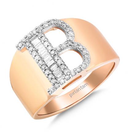 0.40 Ct Baget Pırlantalı Fantazi Yüzük