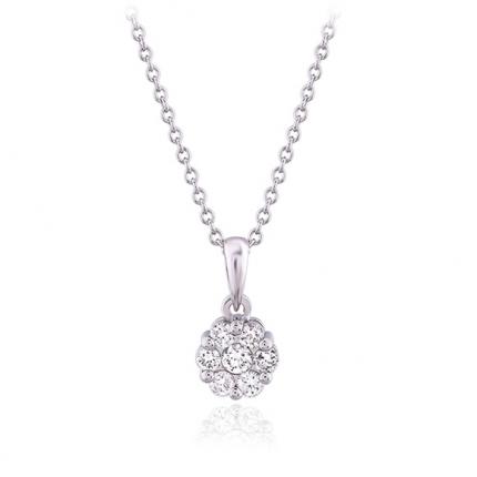 0.15 Ct Pırlanta Coronet Kolye 