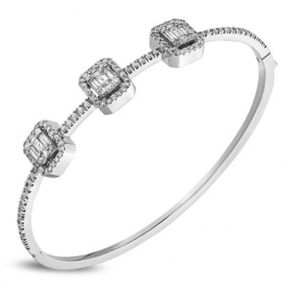 1.10 Ct Baget Pırlantalı Kelepçe