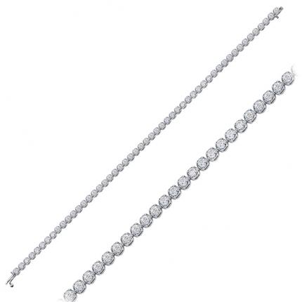 0.65 ct. Pırlanta Suyolu Bileklik
