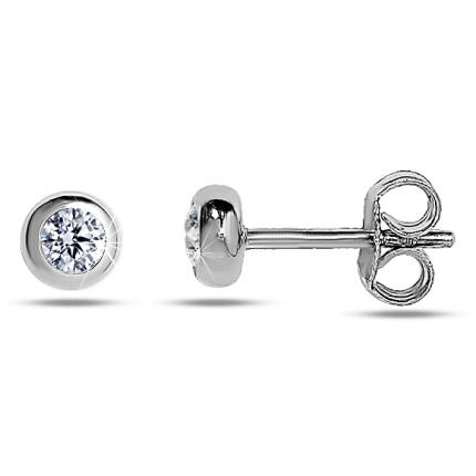 0.10 ct Pırlanta Tektaş Erkek Küpesi (Tek Adet Fiyatı)