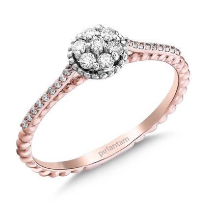 0.25 Ct Pırlanta Fantazi Yüzük