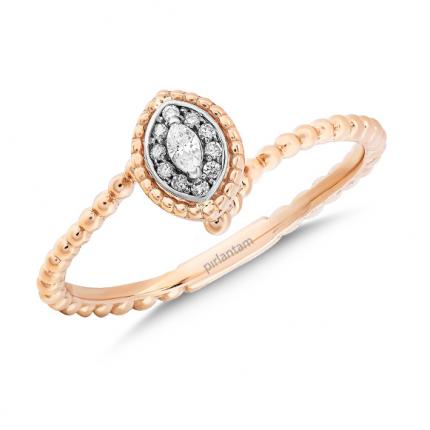 0.06 Ct Pırlanta Fantazi Yüzük 
