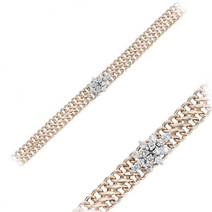 0.45 Ct. Pırlanta Zincir Bileklik