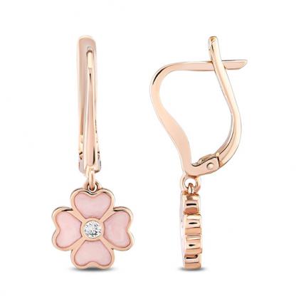 0.04 Ct Pırlanta Küpe