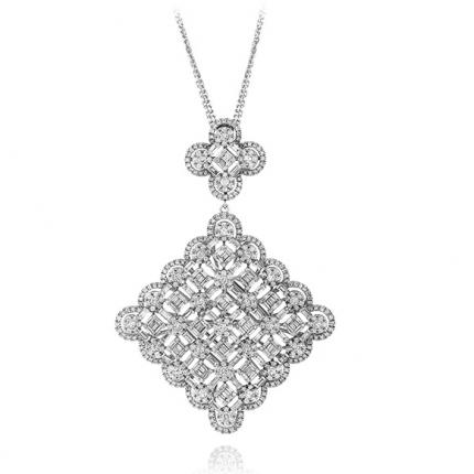 5.55 Ct Pırlanta Baget Kolye