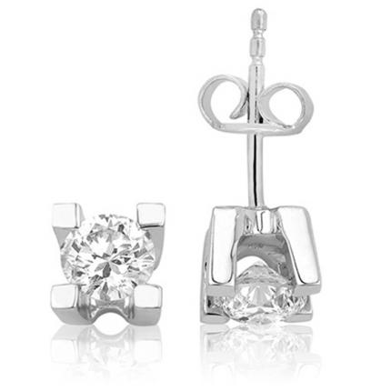 1.60 ct. Tektaş Pırlanta Küpe