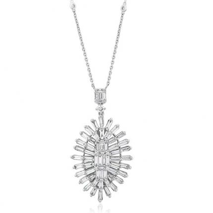2.00 ct. Pırlanta Baget Kolye