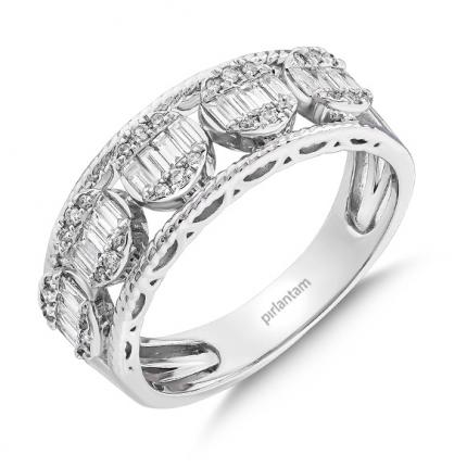0.42 CT. Pırlanta Baget Yüzük