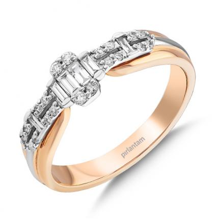 0.22 Ct. Pırlanta Baget Yüzük 