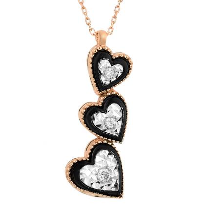 0.05 ct Elmas Montür Pırlanta Kolye