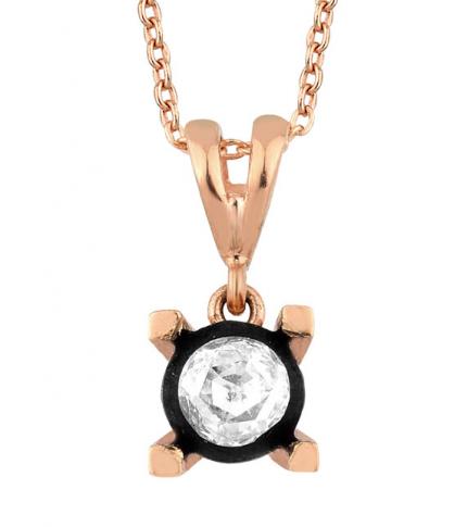 0.09 ct Elmas Kolye