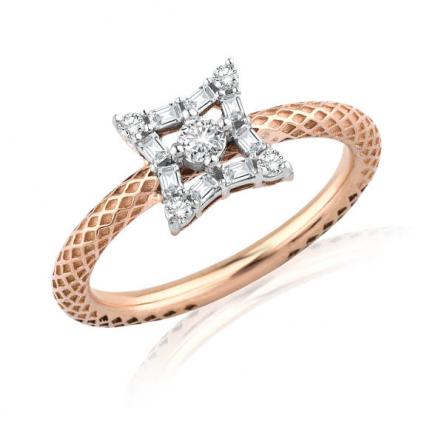 0.30 Ct. Pırlanta Baget Yüzük