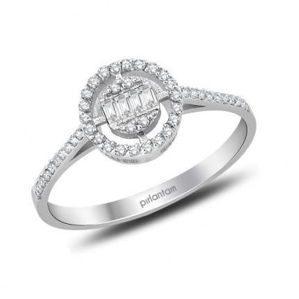 0.30 Ct. Pırlanta Baget Yüzük