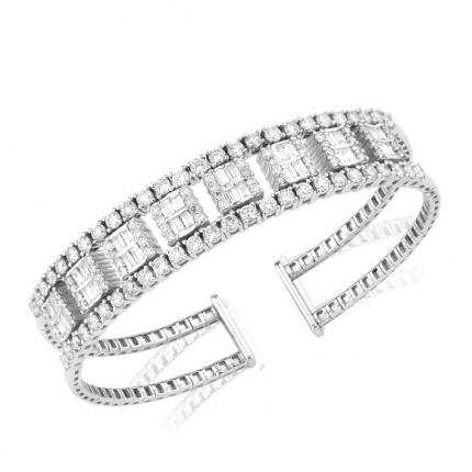 4.00 CT.Pırlanta Baget Bileklik 
