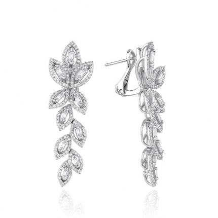 1.75 CT. Pırlanta Baget Küpe
