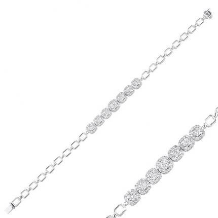 1.20 CT. Pırlanta Baget Bileklik