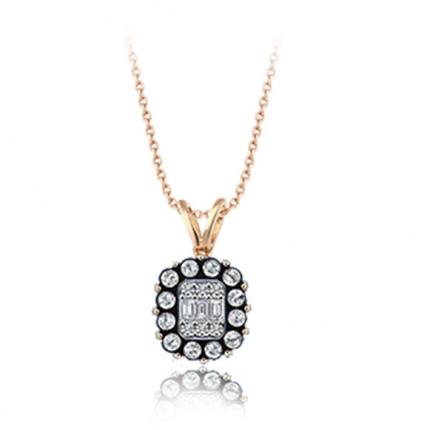 0.17 Ct. Elmas Baget Kolye