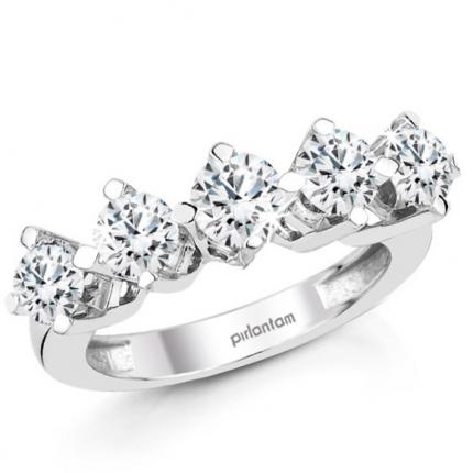 2.50 ct Pırlanta Beştaş Yüzük
