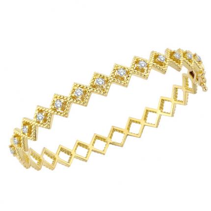 0.69 ct. Pırlanta Kelepçe Bileklik