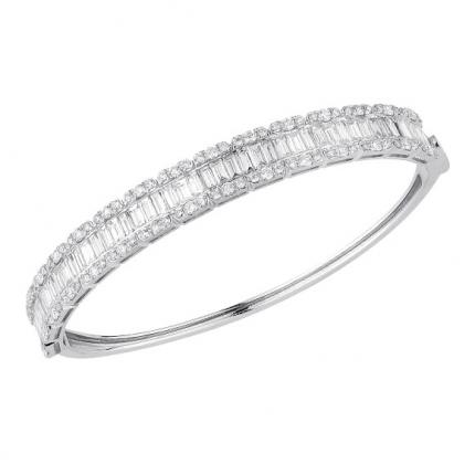 4.06 ct. Pırlanta Baget Kelepçe