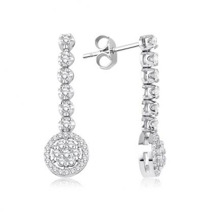 0.70 ct Pırlanta Fantazi Küpe