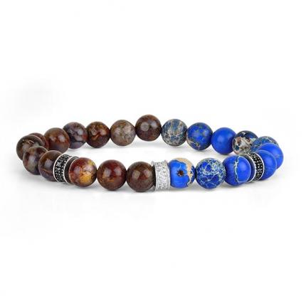 0.70 ct Kaplan Gözü ve Lapis Taşlı Pırlanta Bileklik