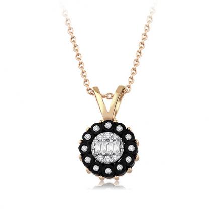 0.17 ct. Elmas Baget Kolye