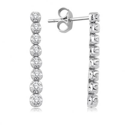 0.90 ct. Pırlanta Suyolu Küpe