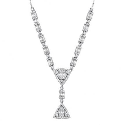 1.88 ct. Pırlanta Baget Kolye