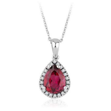 1.93 ct Pırlanta Yakut Kolye