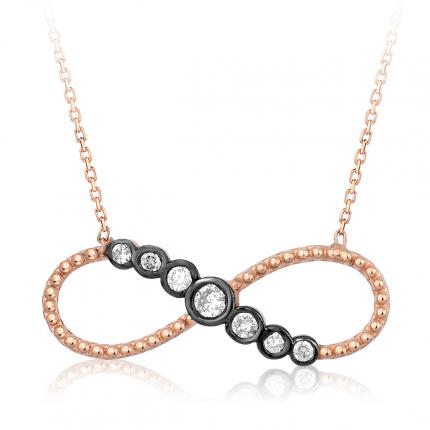0.16 ct. Pırlanta Fantazi Sonsuz Kolye