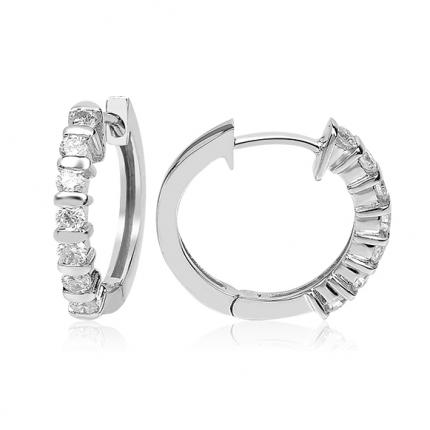 0.60 ct. Pırlanta Halka Küpe