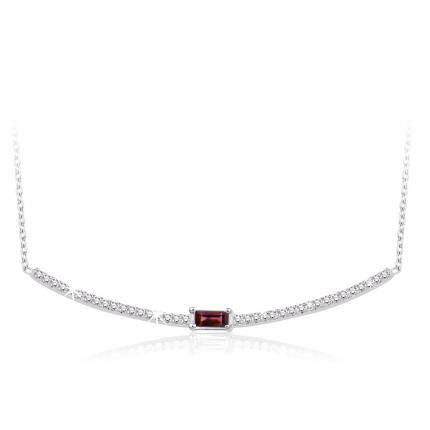 0.37 ct Pırlanta Yakut Kolye