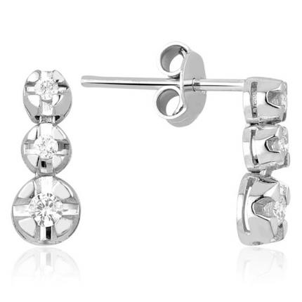 0.25 ct Pırlanta Fantazi Küpe